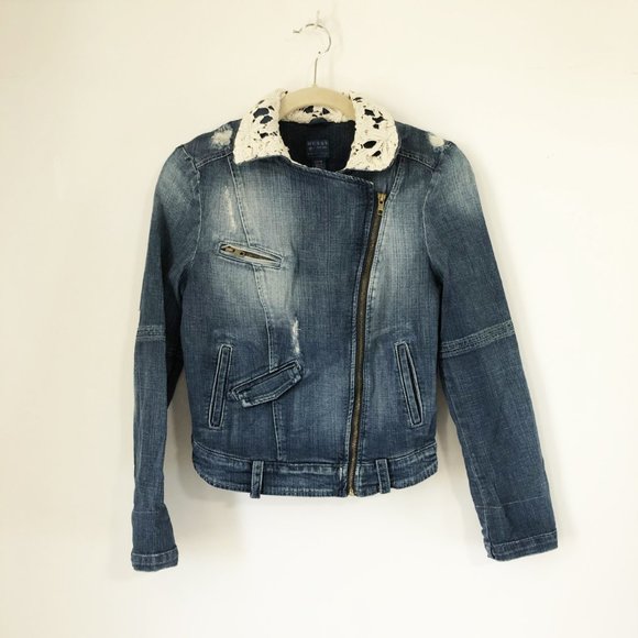 Guess distressed denim jacket - Picture 2 of 7